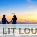 Man and Woman Holding Hands Walking on Seashore during Sunrise